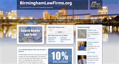 Desktop Screenshot of birminghamlawfirms.org